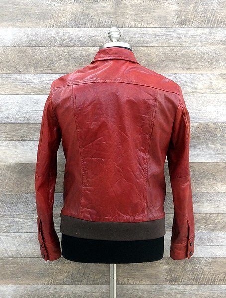 CUSTOM CULTURE/カスタムカルチャー 山羊革 レザージャケット No.164 - 1102 レッド - 安心保証・業界最安値の販売 福助